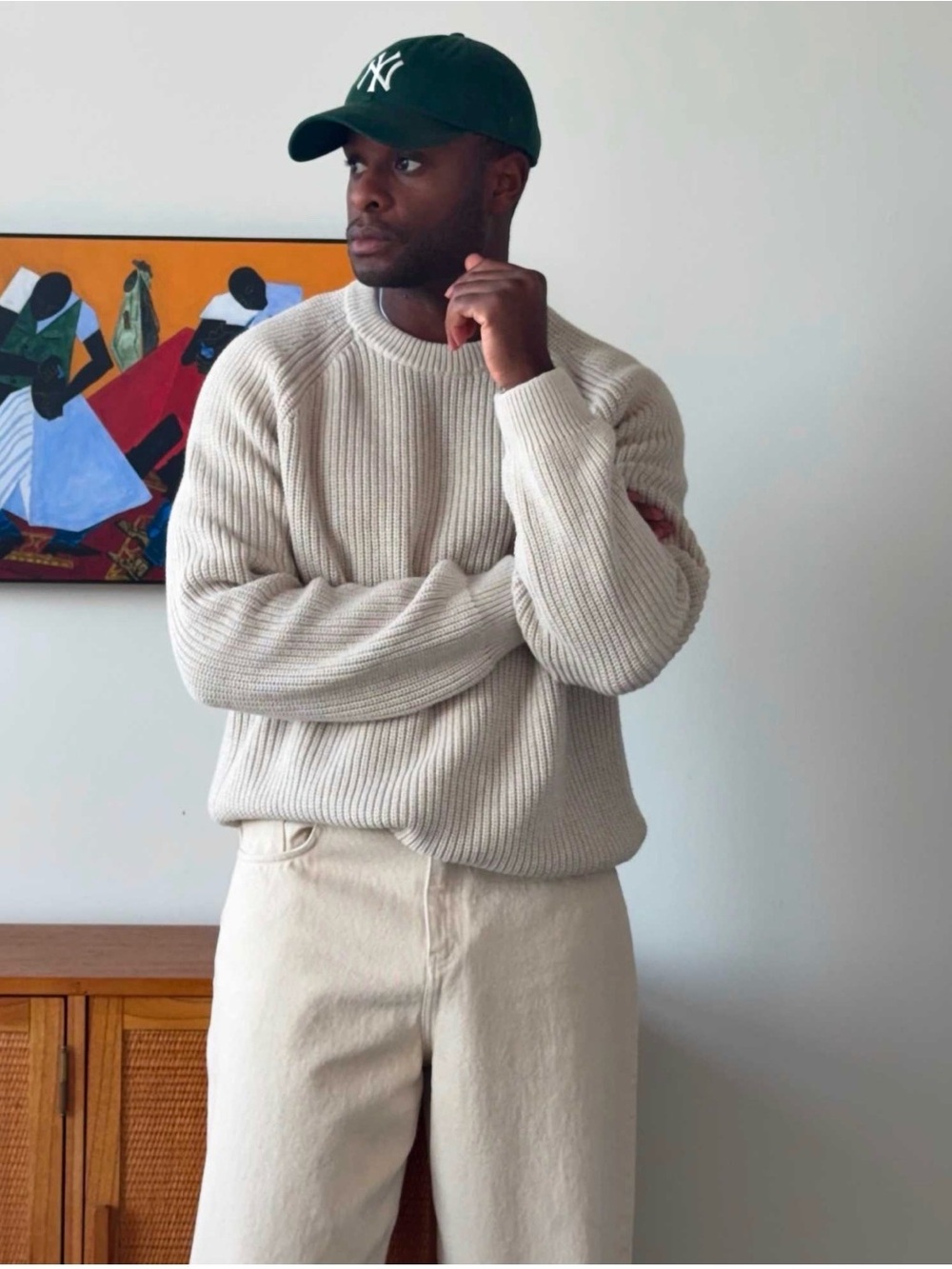 Quince 100% Organic Cotton Fisherman Crew Sweater XL